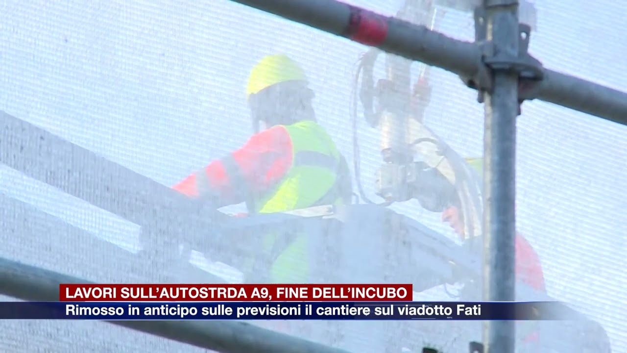 Etg - Lavori sull’autostrada A9, fine dell’incubo. Chiuso il cantiere sul viadotto Fati