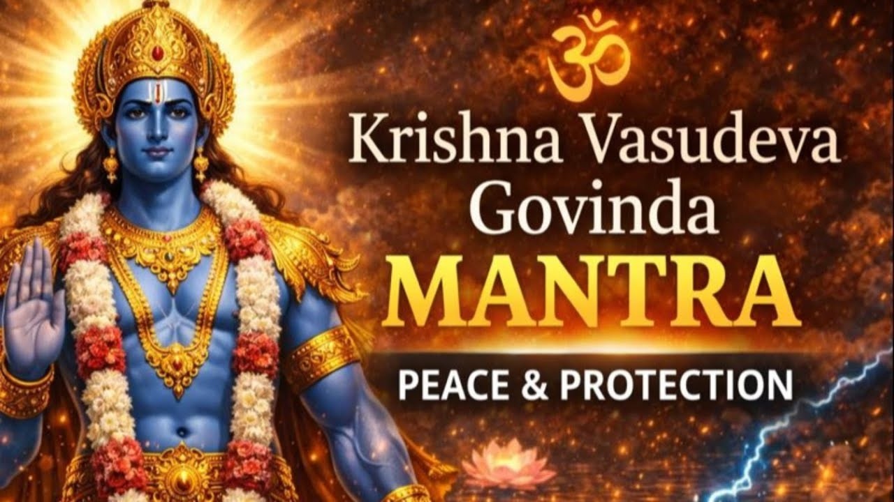 Om Krishnaya Vasudevaya Govindaya Namah | Powerful Krishna Mantra for Peace & Protection
