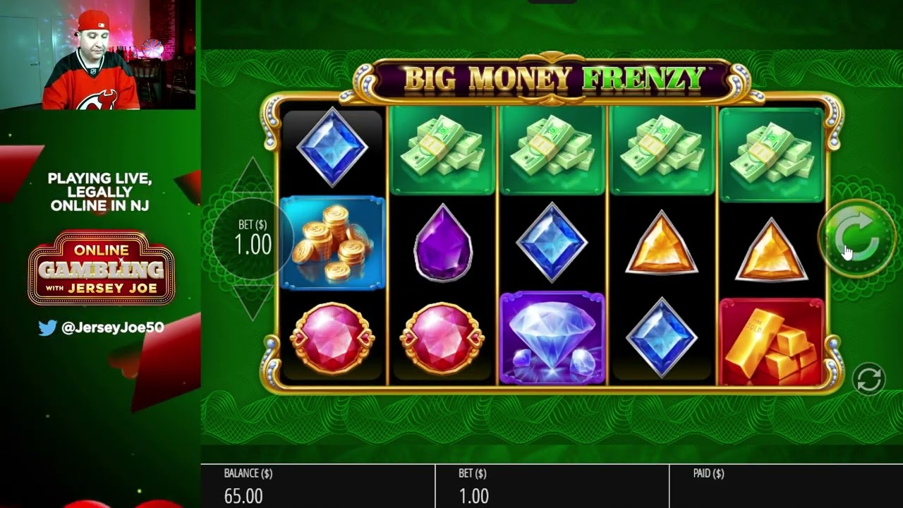 Big Money Frenzy slot LIVE with BONUS WIN [Online Gambling with Jersey Joe # 272]