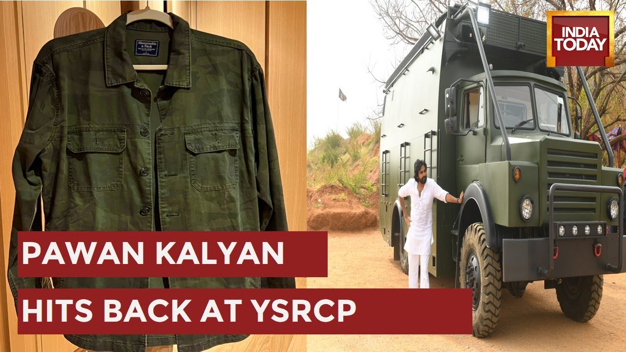 Pawan Hits Back At YSRCP After Truck Controversy Posts Pic Of Military Styled Olive Green Shirt