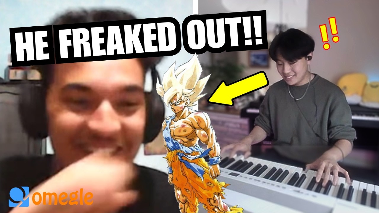 I Played DRAGON BALL on Omegle | Anime Piano on Omegle #1