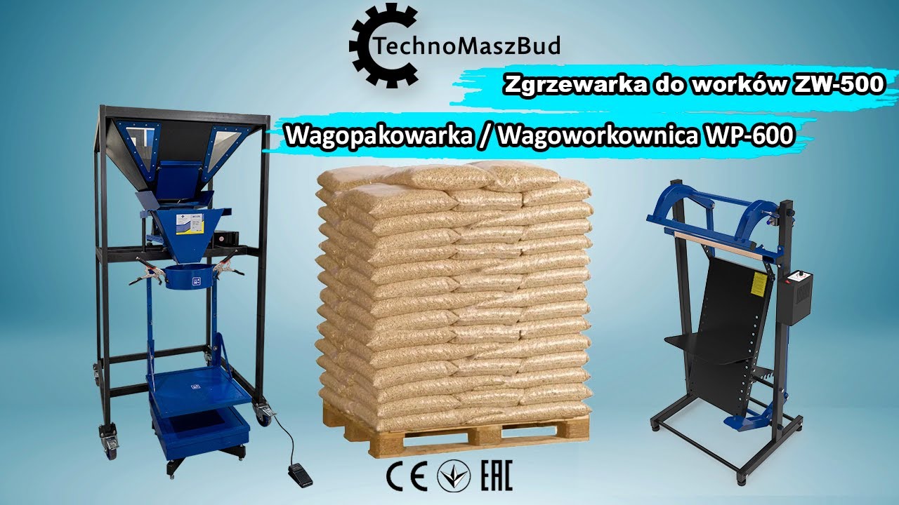 Pakowanie pelletu do worków | Wagoworkownica WP-600