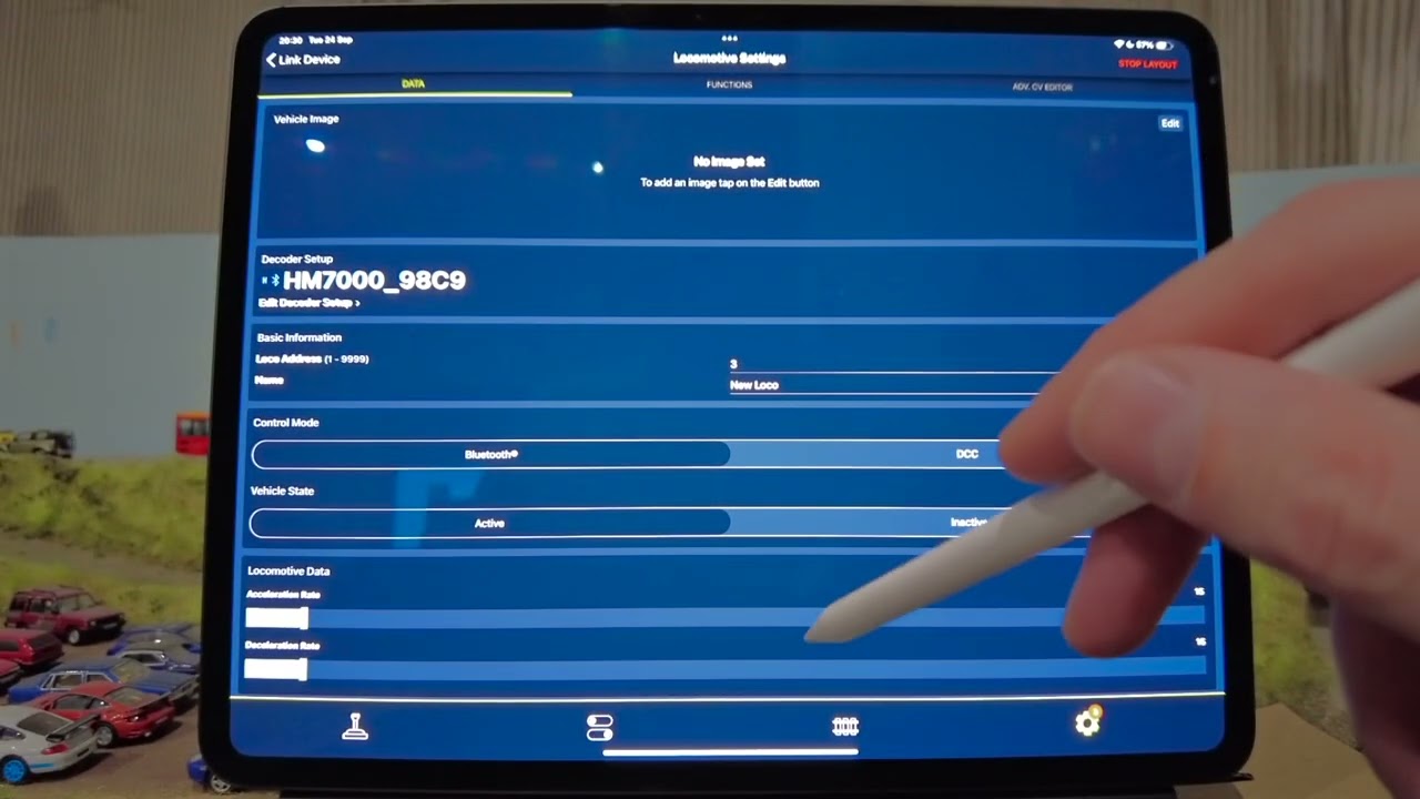 How To Pair A Hornby HM7000 Decoder With A Tablet For The First Time, And Install A Sound Profile