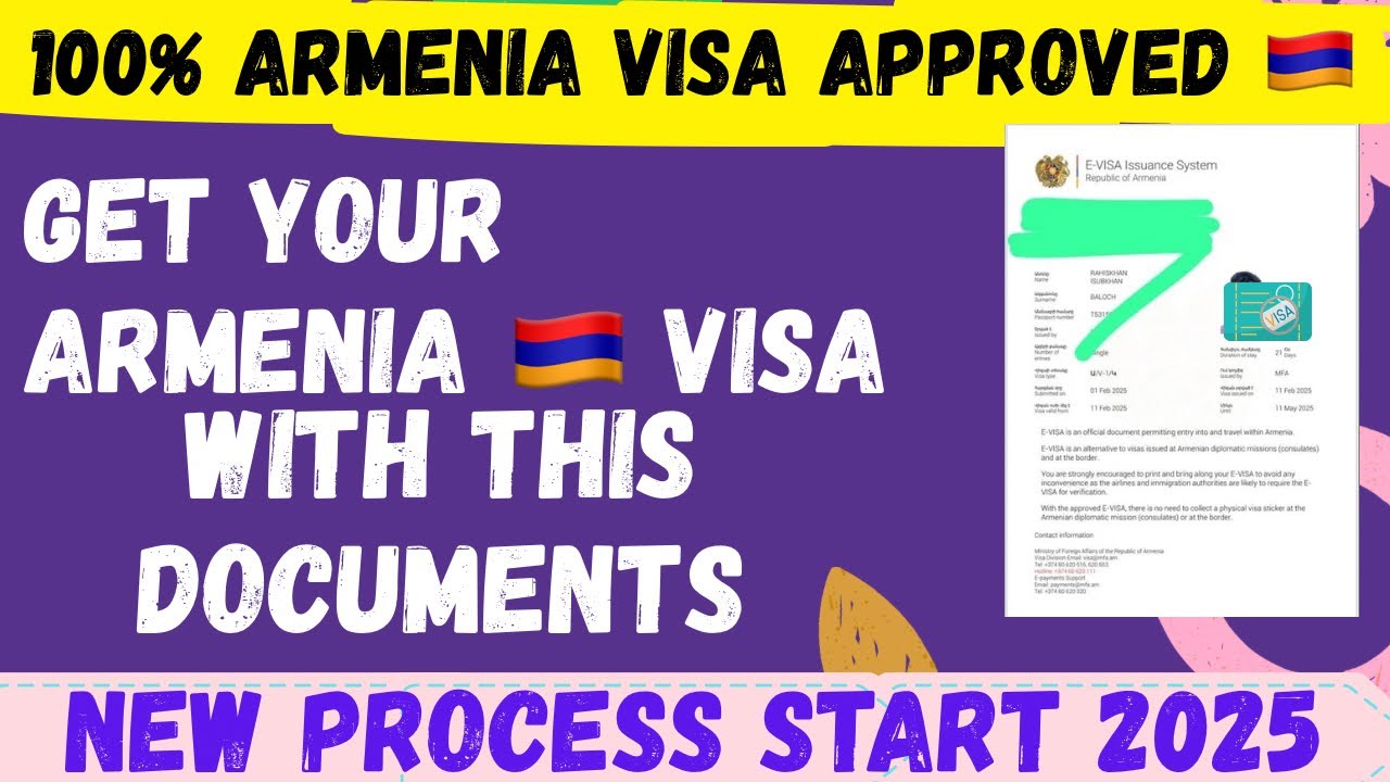 Armenia Tourist Visa | How to Apply Armenia Tourist Visa 2025 | New Process To apply Armenia Visa