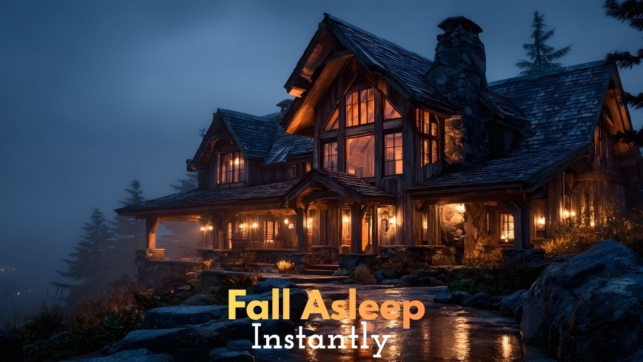 Heavy Thunderstorm at the Grand Mountain Lodge (Cinematic Sleep Music)