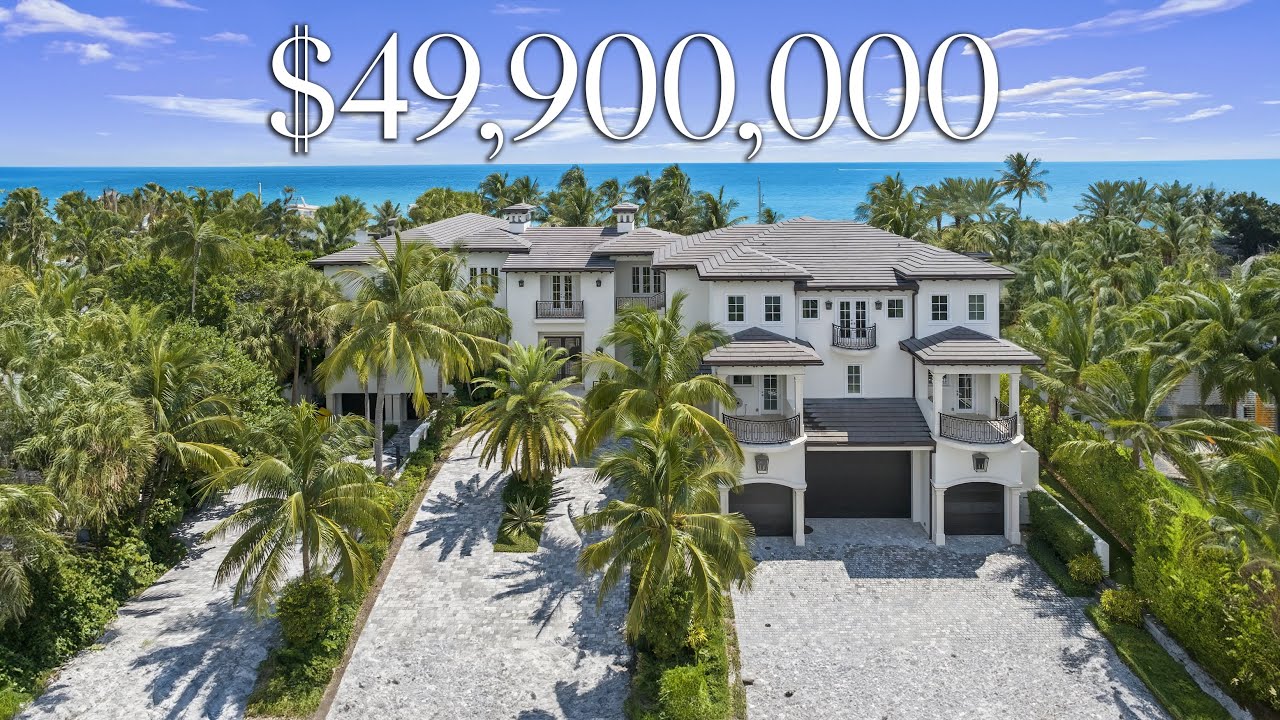 Inside a $49,900,000 FLORIDA MANSION on the OCEAN with a 20+ Car Garage!