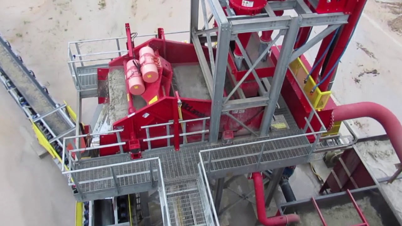 Material travels from the hydrosizer to the sump tank at River Aggregates' Rye Plant