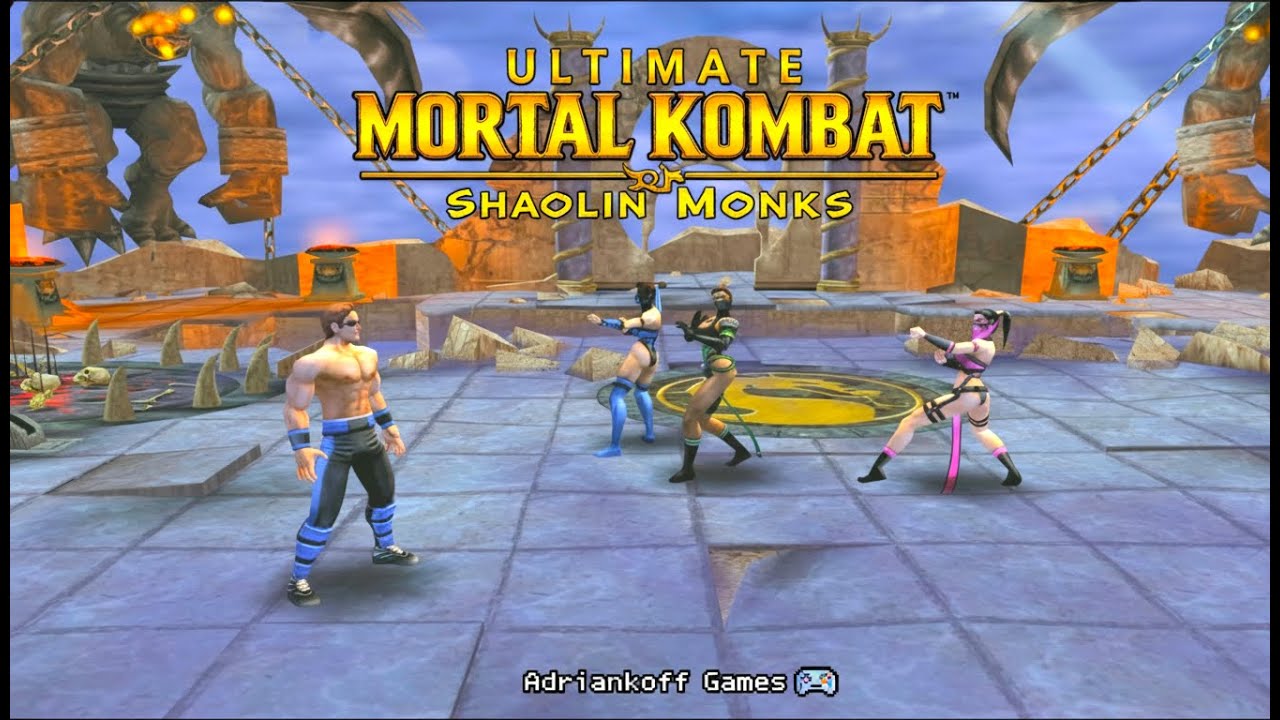 Ultimate Mortal Kombat Shaolin Monks mod 4k GRÁFICOS ABSURDO! Com Johnny Cage ps2 - Emu PARTE 4