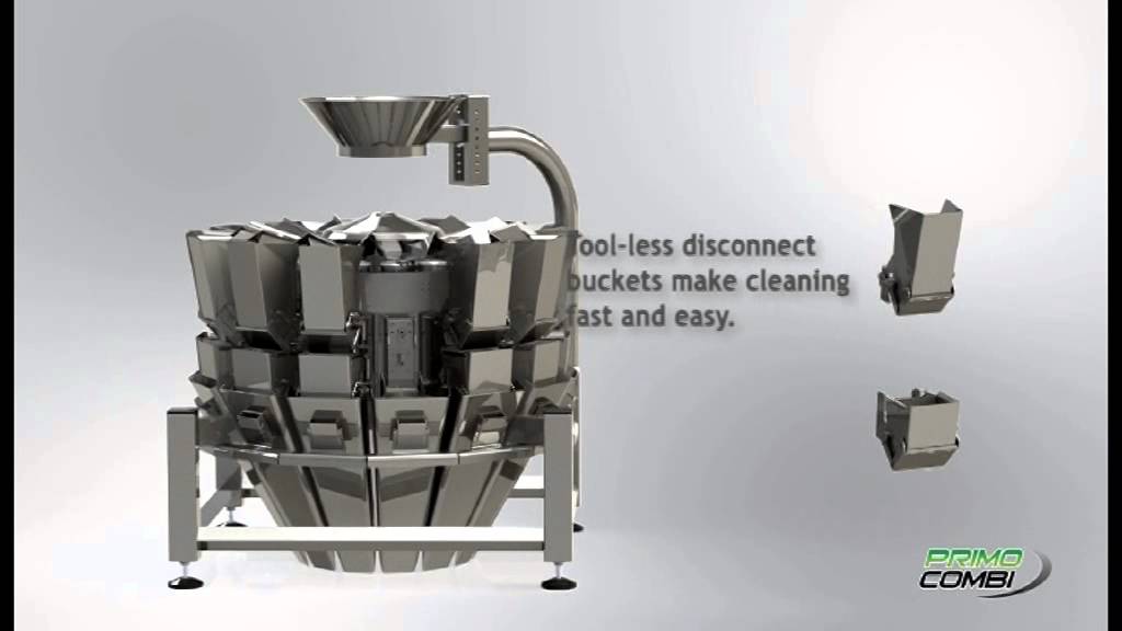 The PrimoCombi Multi-Head Weigher for automatic weighing, dispensing and filling