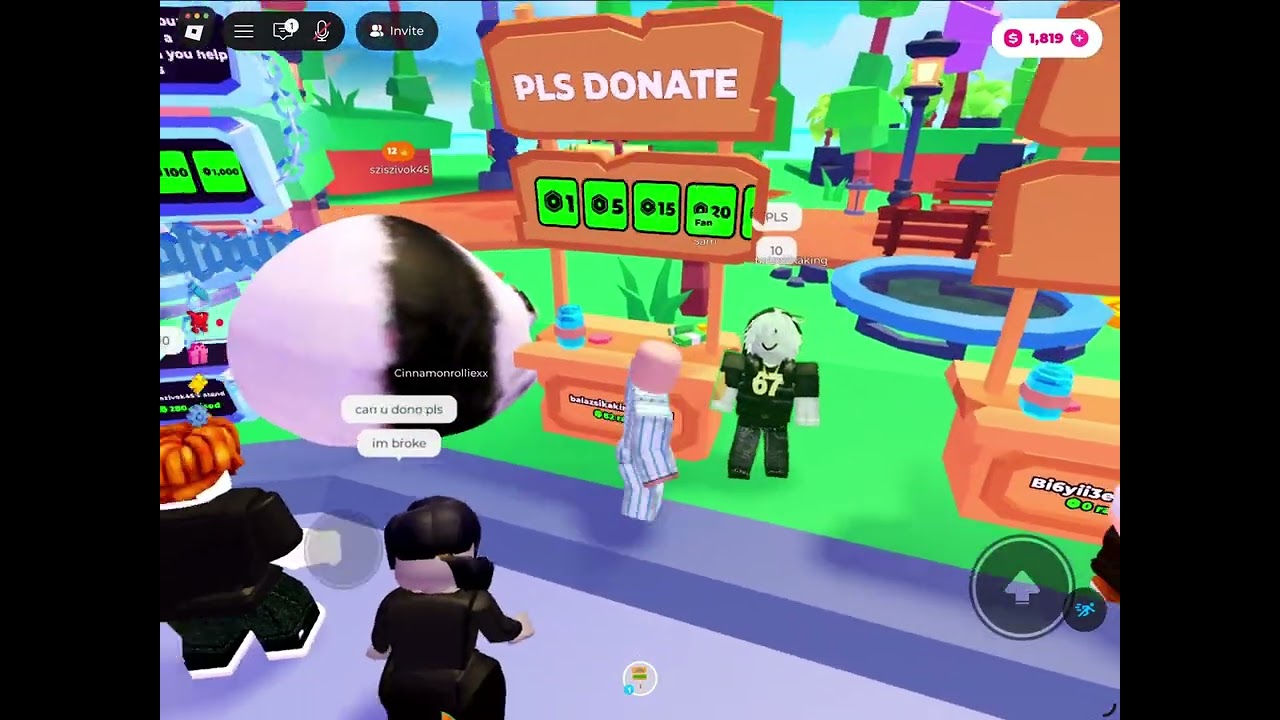 Donating people in plsdonate 