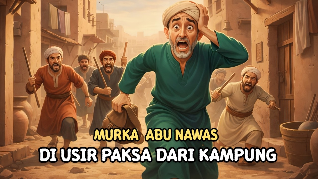 KISAH LUCU ABU NAWAS DI USIR DARI KAMPUNG - HUMOR SUFI.