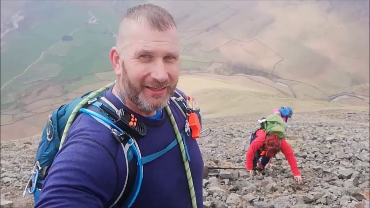 Kirk Fell direct route up the nose from wasdale Head