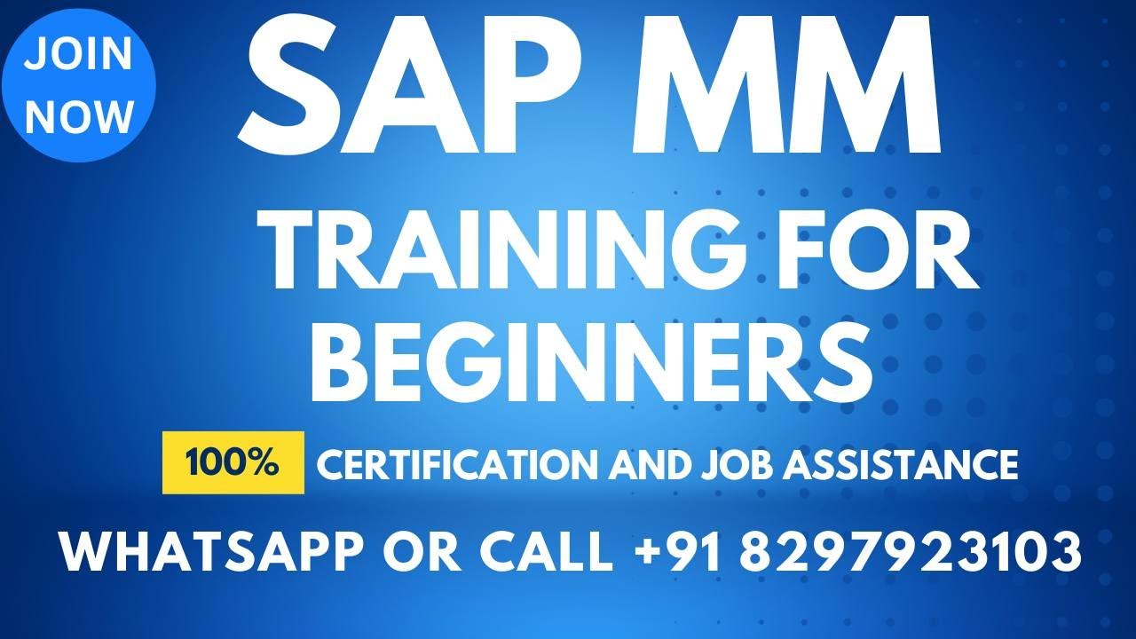 SAP MM Training Videos 1 for beginners What is SAP MM Call or What'sApp +91 8297923103.
