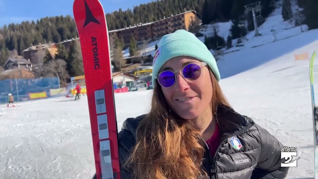 Sofia Goggia si allena sul piste del Monte Pora