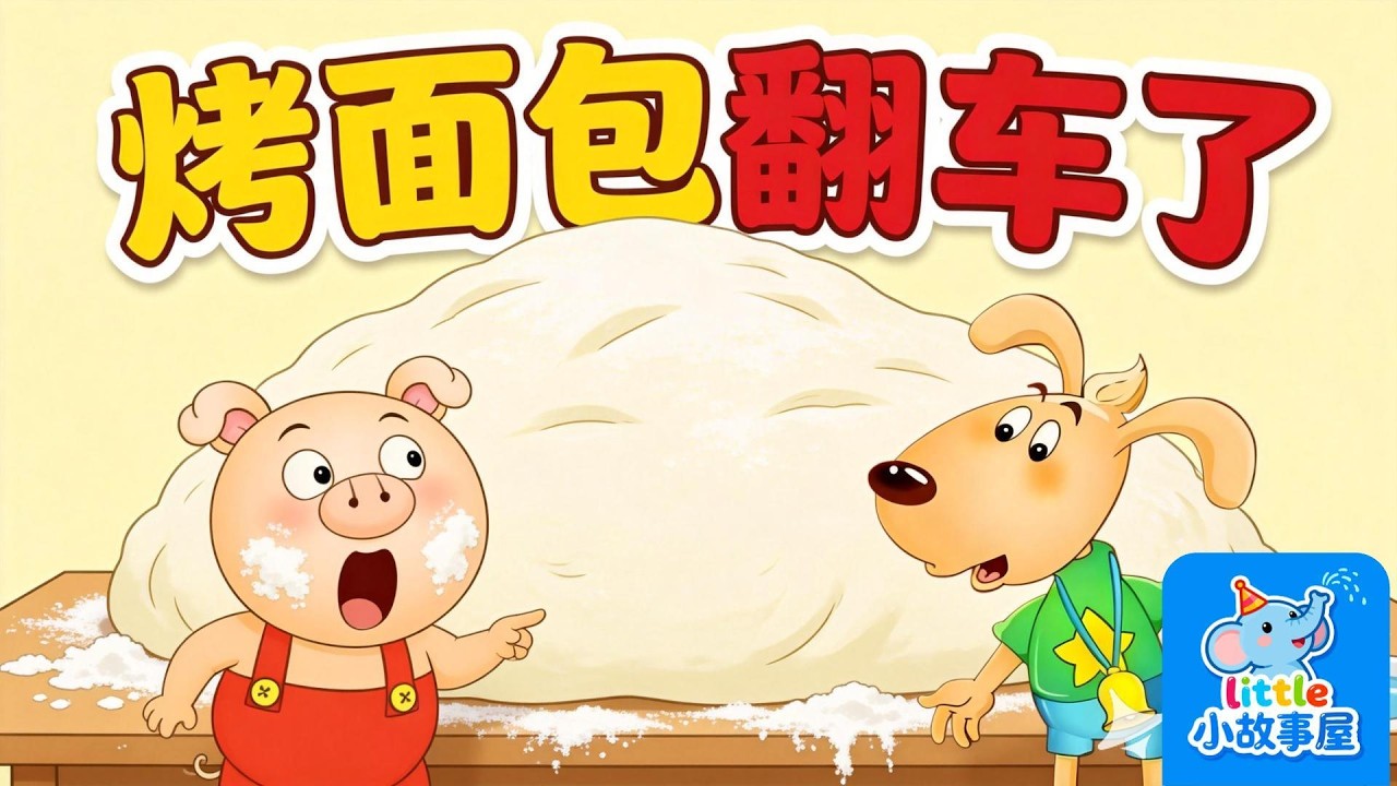 烤麵包翻車了 😱  Snore Pig’s Bread Disaster | 學會禮貌與求助Kids Story | 小故事屋
