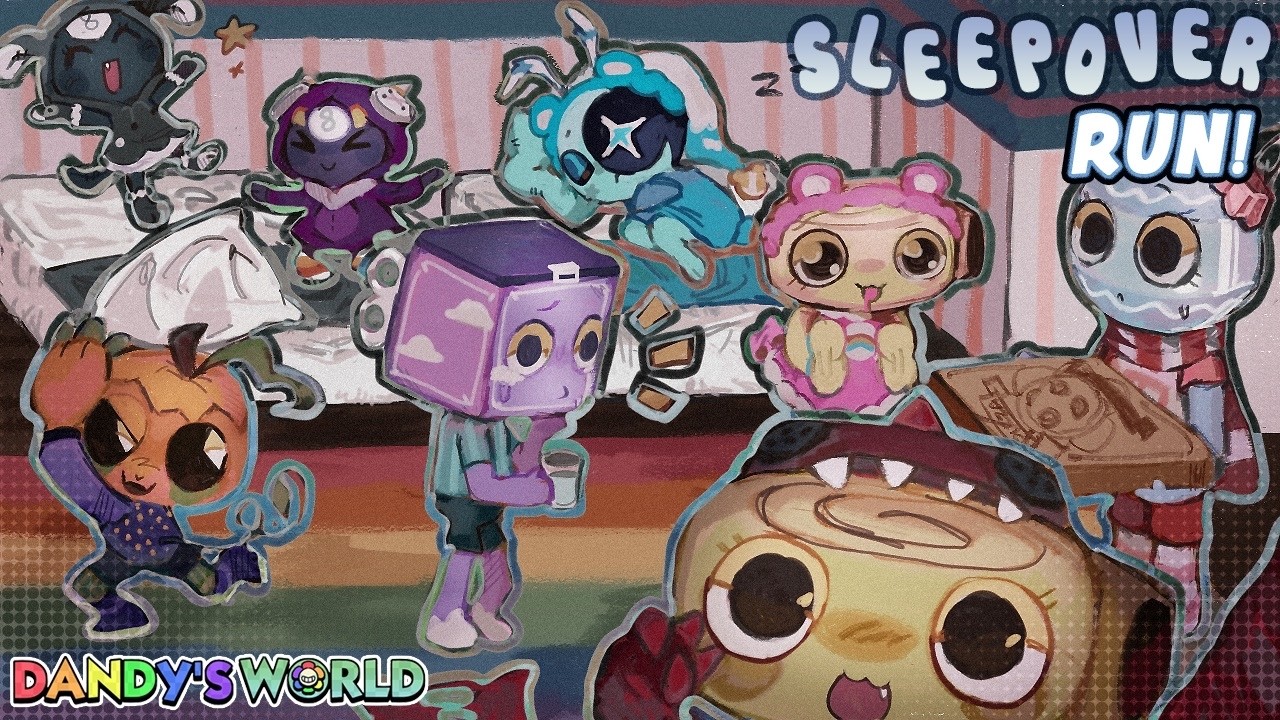 DANDY'S WORLD: SLEEPOVER RUN!!! (CHALLENGE #274)