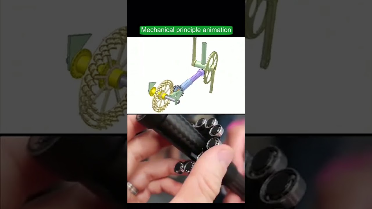 How bicycle works without chain/differential rollement #shorts