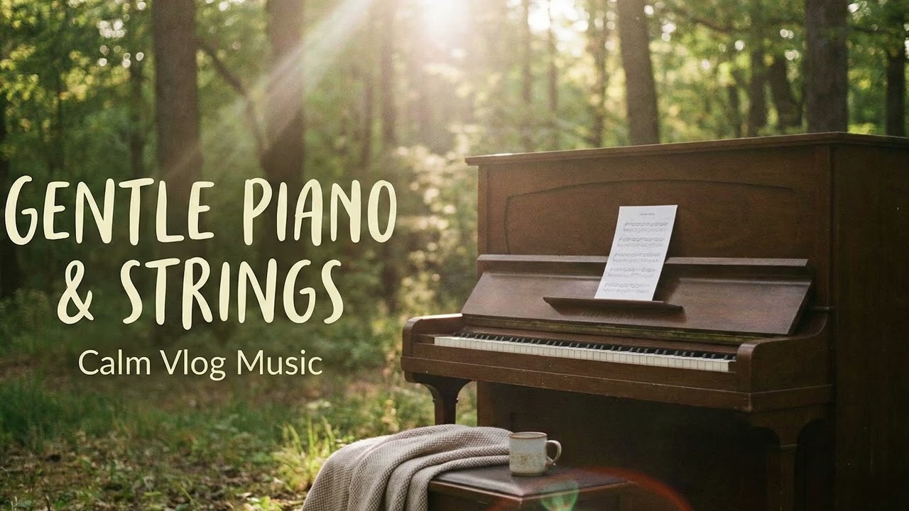 Gentle Piano & Strings | Calm Vlog Music