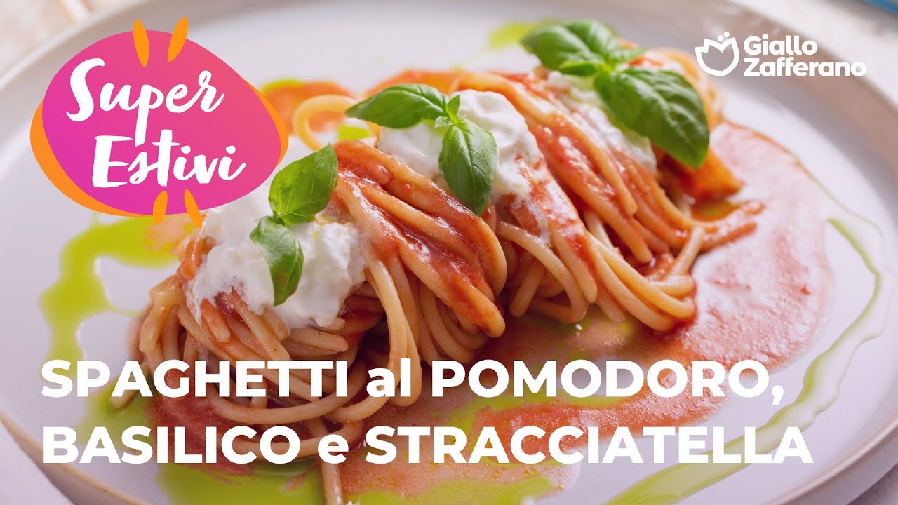 🍝 SPAGHETTI al POMODORO FRESCO, OLIO al BASILICO e STRACCIATELLA: RICETTA da PROVARE💥🤤