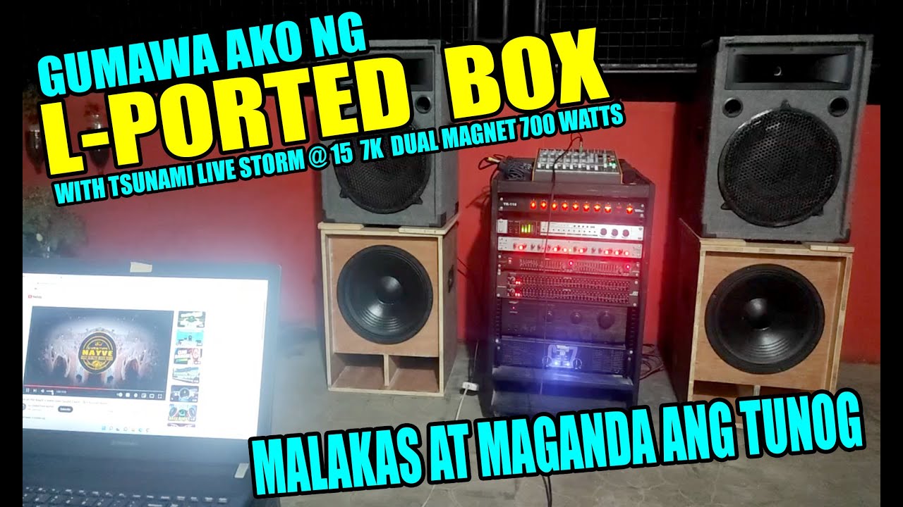 L-PORTED BOX WITH TSUNAMI  LIVE D15 SPEAKER | 7K DUAL MAGNET 700 WATTS  EP. 52 |BISDAK|ANOTO TV