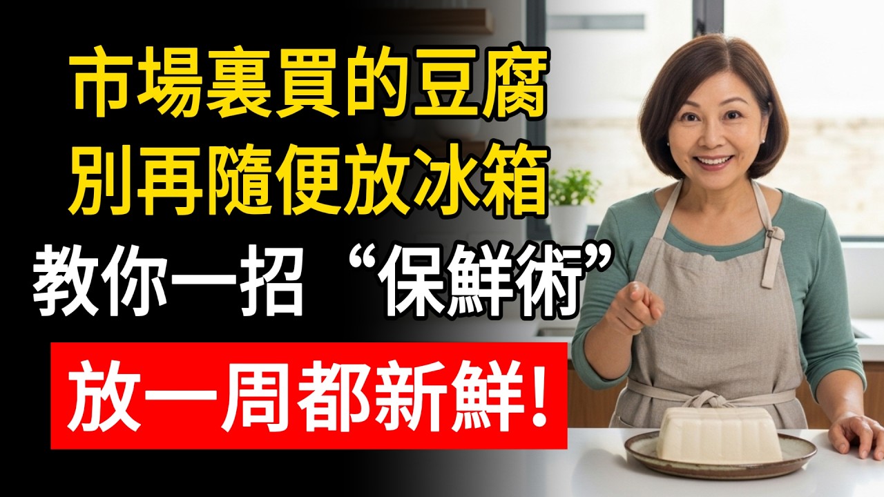 傳統市場買的豆腐，袋子裡的「水」千萬別留！顯微鏡下全是「細菌濃湯」，買回家少做這「1個動作」，全家拉肚子！#中老年生活 #養老生活 #健康 #豆腐
