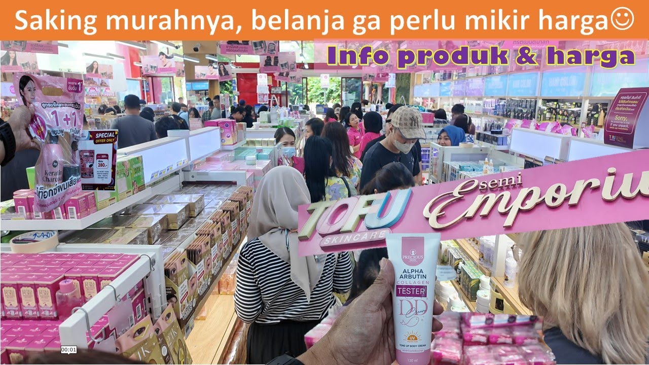 BELANJA SKINCARE & KOSMETIK UDAH GA MIKIR HARGA LAGI SAKING MURAHNYA! Tofu Skincare Emporium Bangkok