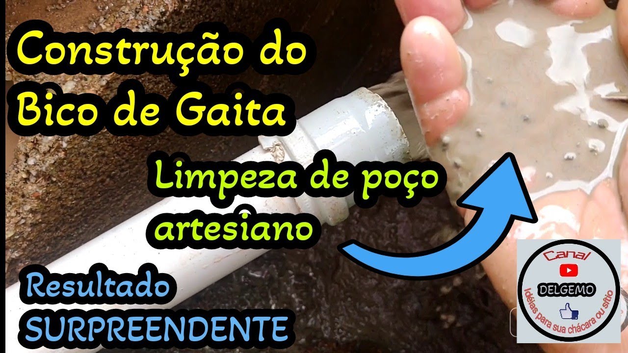 🧹 Limpeza de poço semi-artesiano com bico de gaita