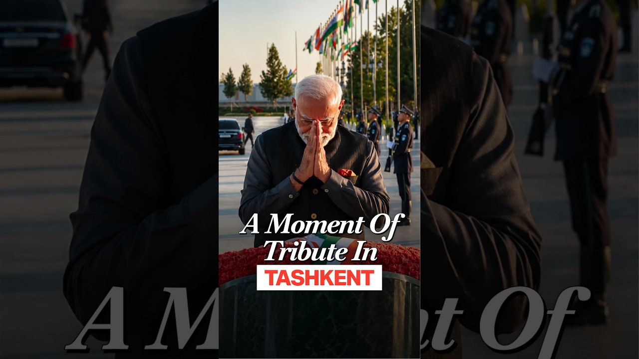 PM Modi Pays Tribute at Yangi Uzbekistan Park in Tashkent