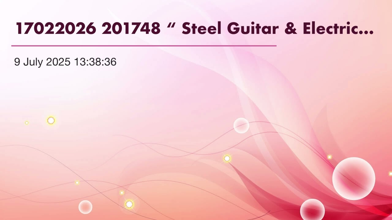 17022026 201748 “ Steel Guitar & Electric Bass Rock “ Yamaha