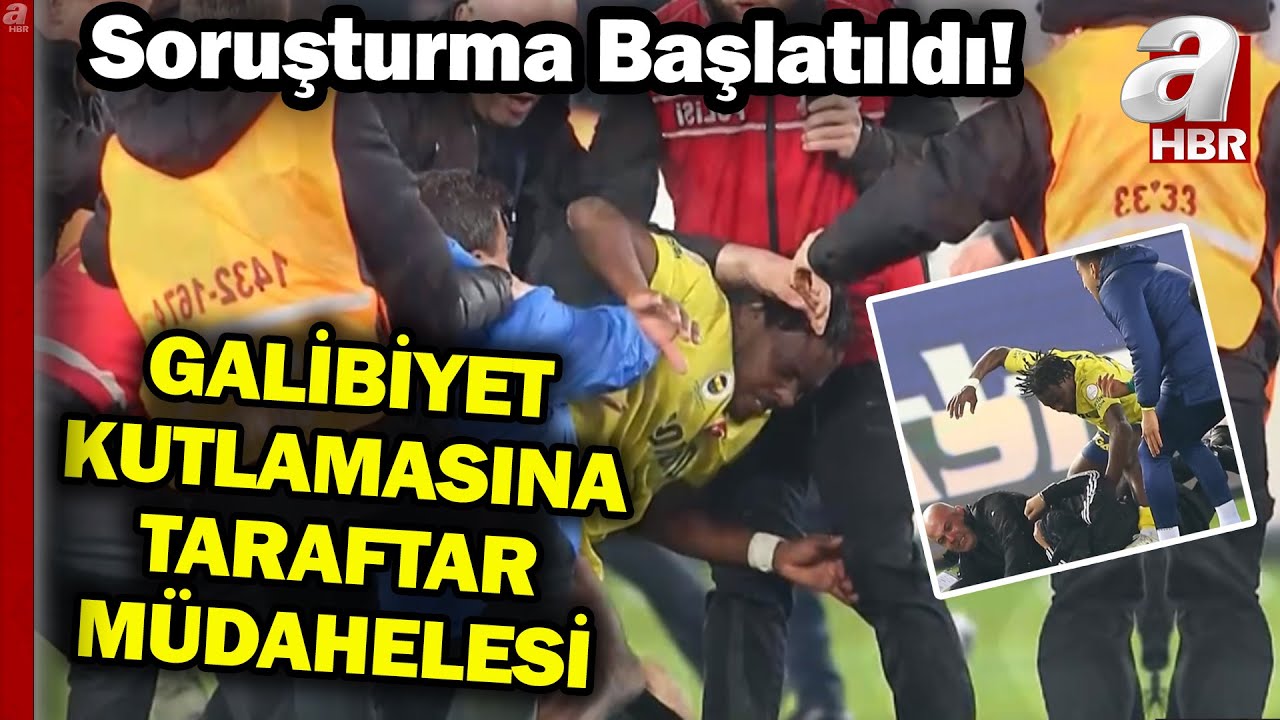 Trabzonspor - Fenerbahçe Maçında Oyuncular Ve Taraftarlar Birbirine Girdi! | A Haber