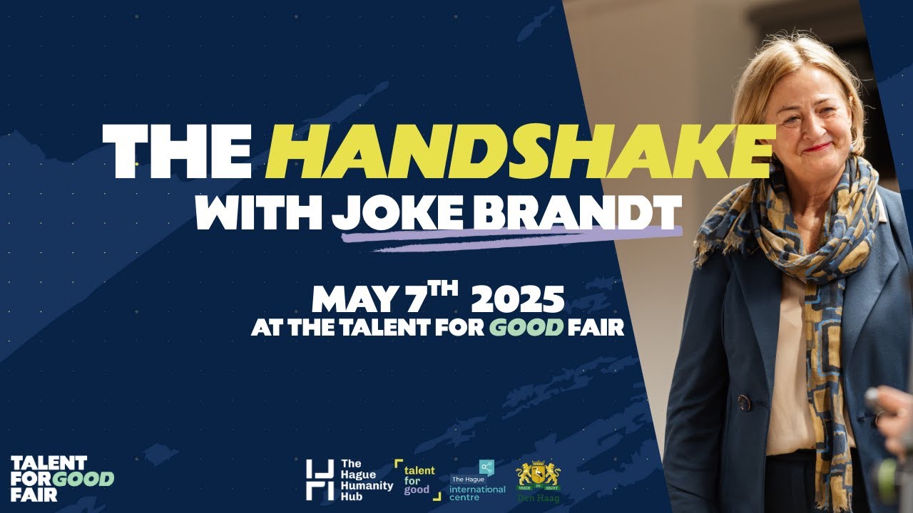 The Handshake with Joke Brandt at the 2025 Edition of the Talent for Good Fair in The Hague