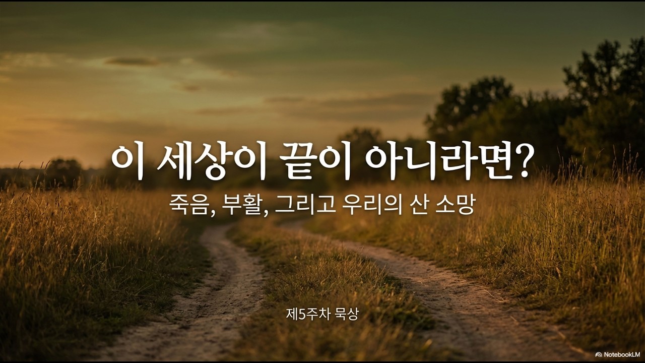 이 세상이 끝이 아니라면? (구도자 신앙안내5)