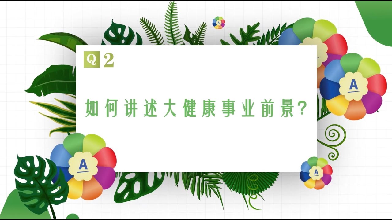 《如何花样展现安利事业机会》话题二：如何讲述大健康事业前景？