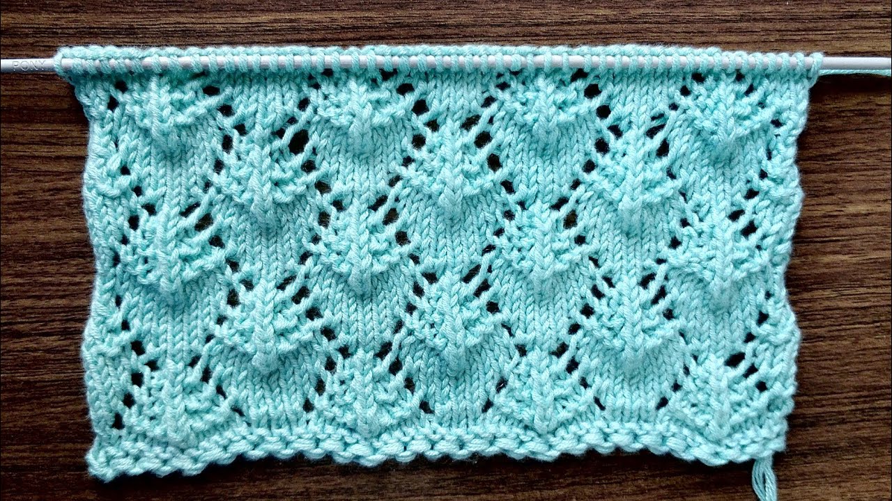 पाइन ट्री बुनाई, Easy Pine Tree Knitting Pattern Reversible Pattern For Multiple Projects