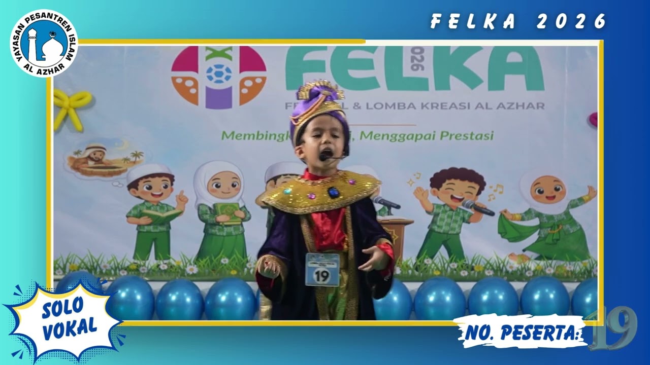 FeLKA 2026 Lomba Solo Vocal Eldran Reiki Arira #alazhar #sekolah #lomba