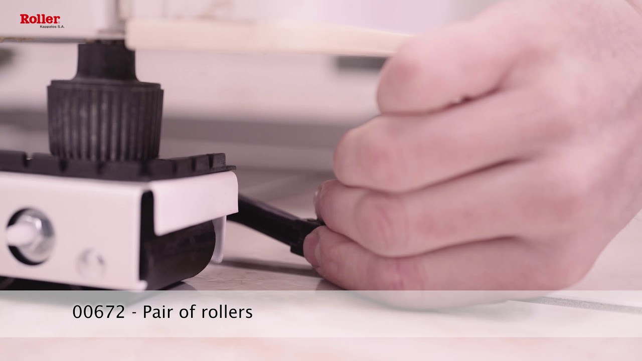 Pair of rollers for freezers or fridges 00672 ROLLER KAPPATOS SA