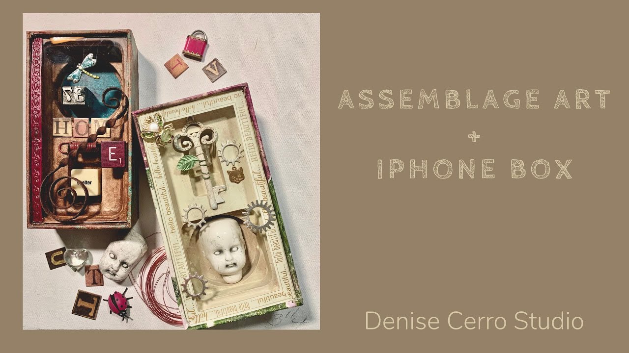 Ассамбляжное искусство + коробка для iPhone