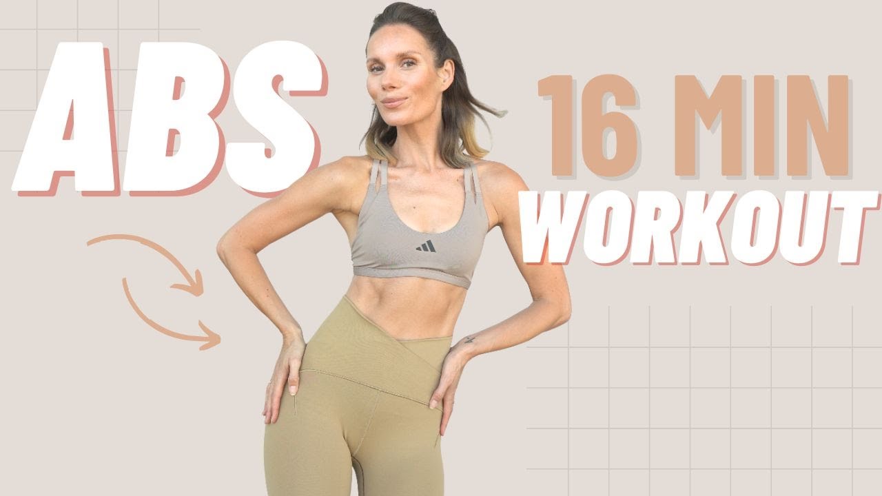 16 MIN BURNING ABS Workout - no Equipment - Schmale Taille & flacher Bauch!