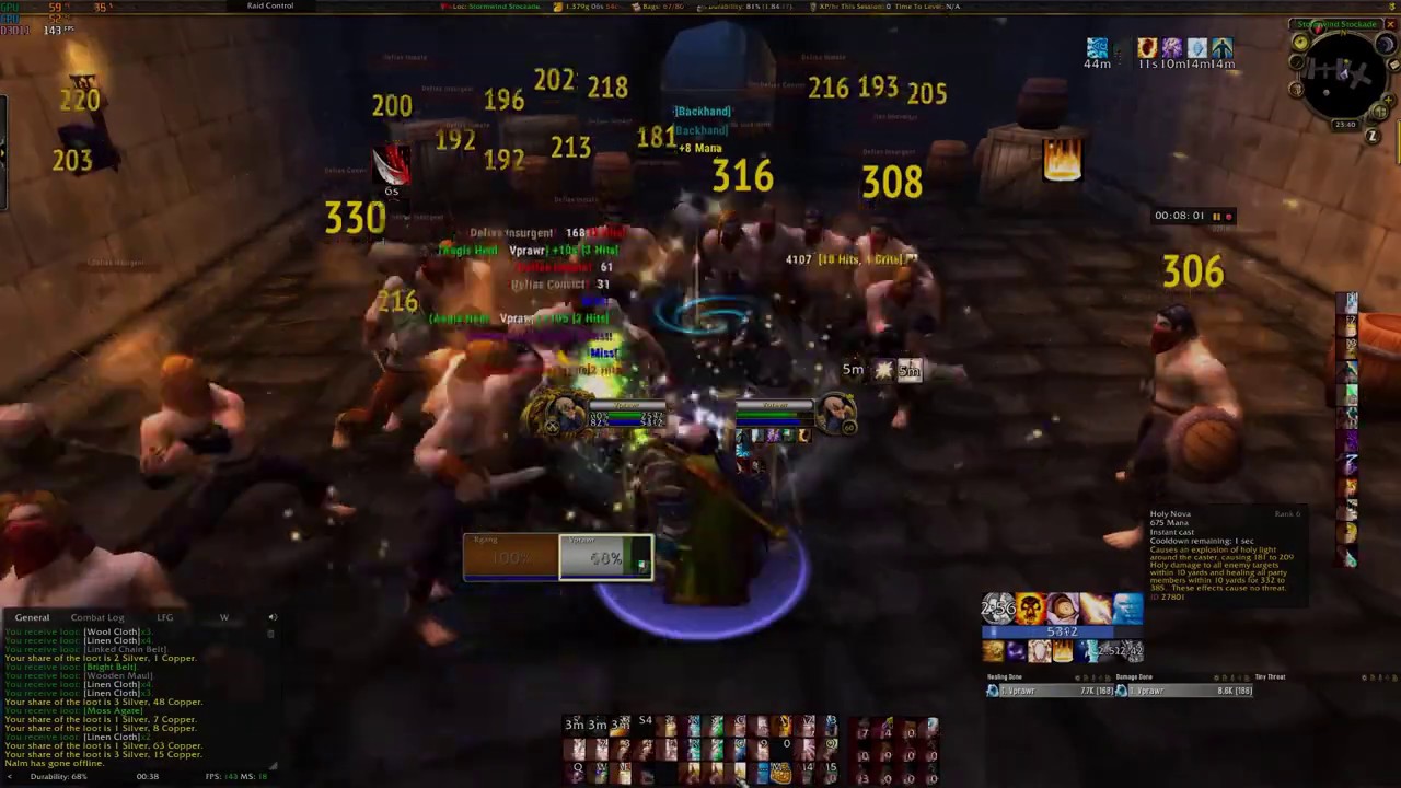 WoW Classic - Holy Priest - Stockades Boost - 40-50 G/ph