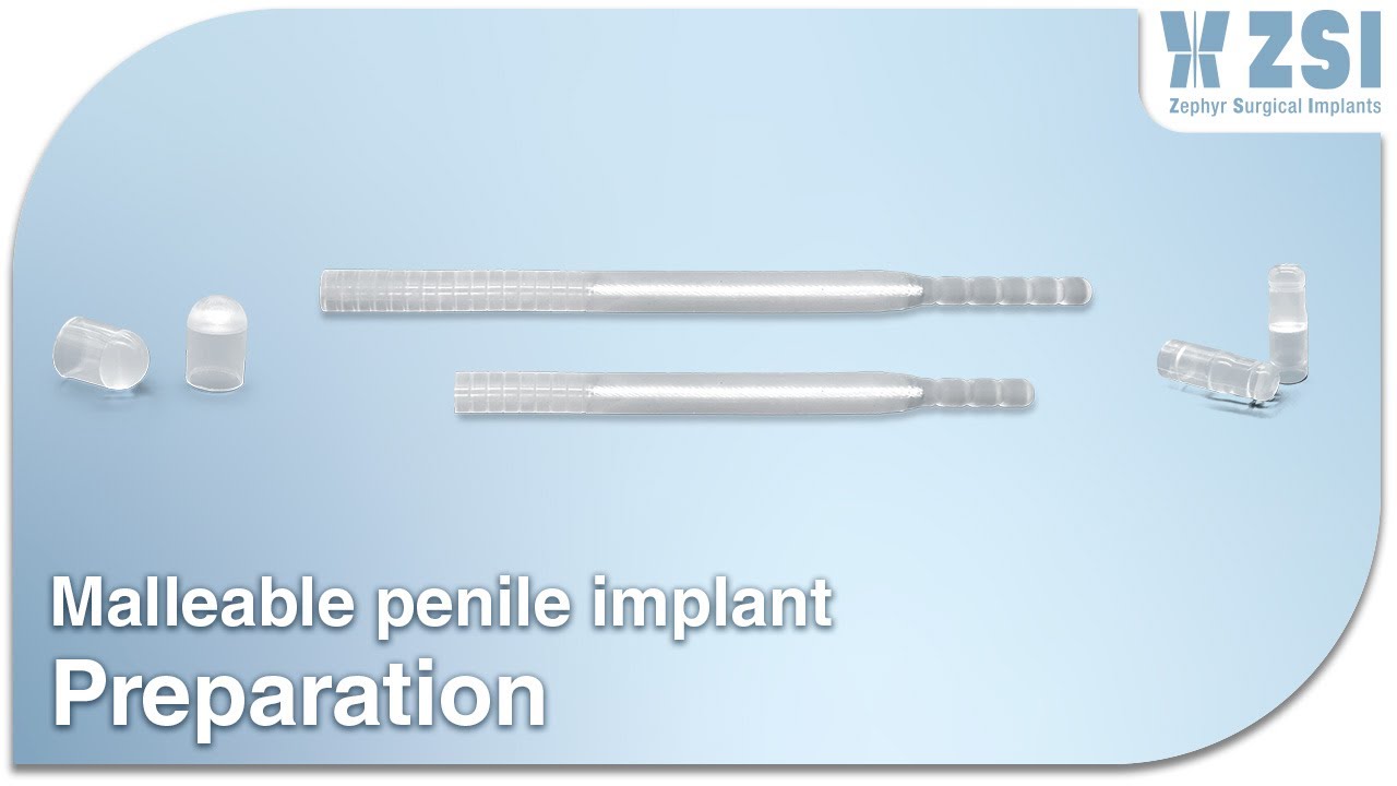 12. Penile implant preparation (malleable version, ref: ZSI 100)