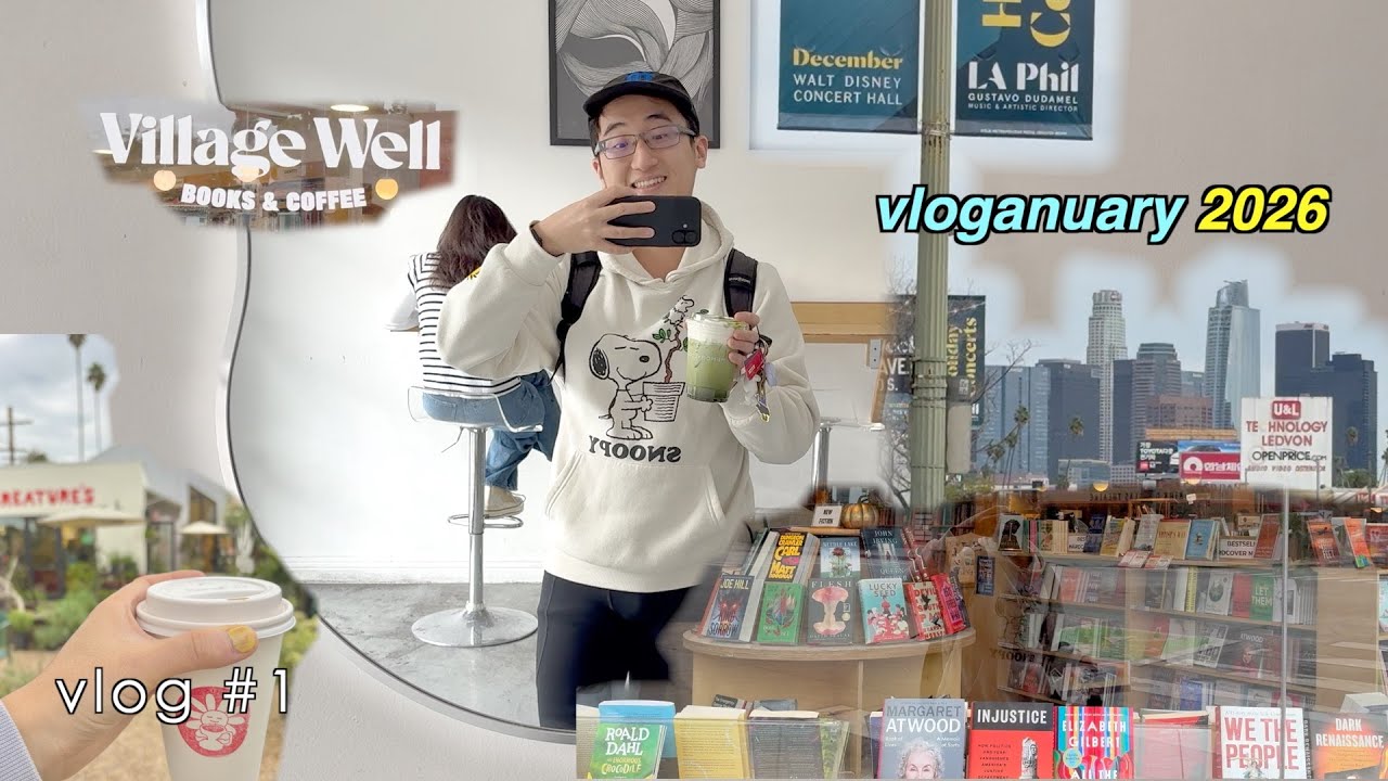 VLOGANUARY 2026 ep. 1: la cafe hopping, solo bookstore date, NEW YEARS EVE