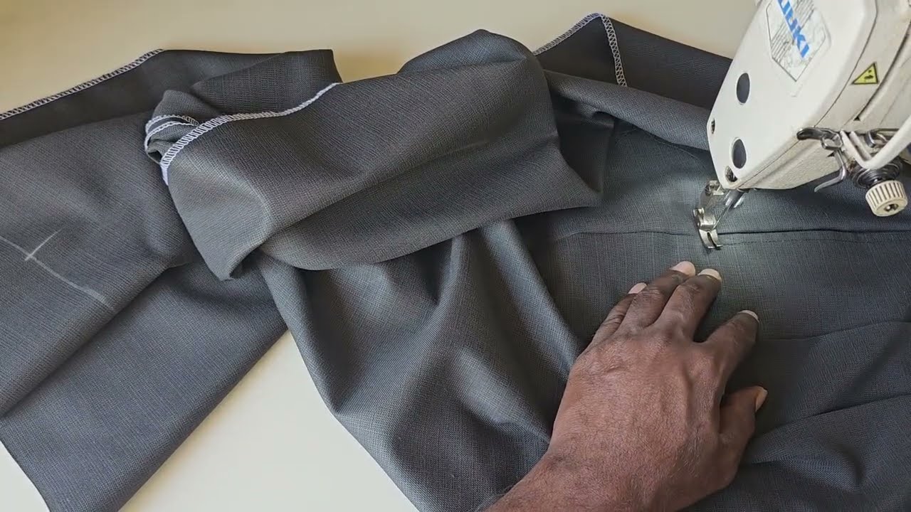 Dual plate Pant. Side pocket stitching 
