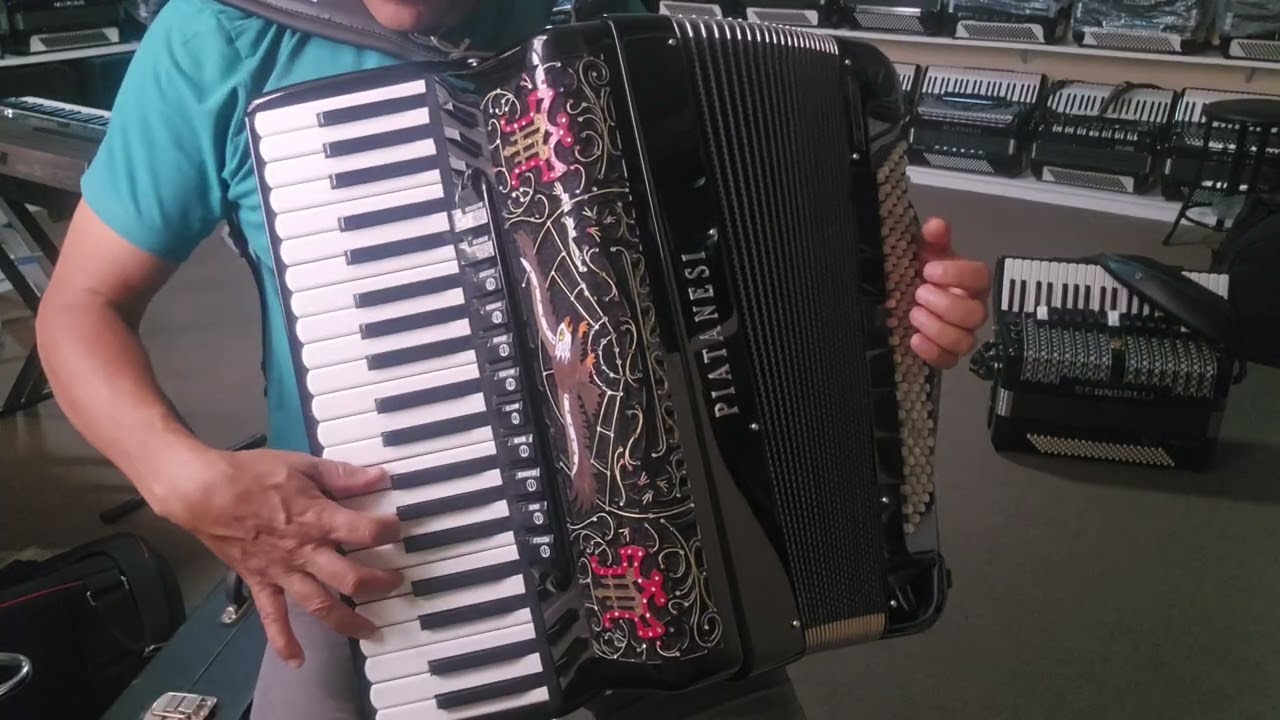 (42.000,00) Acordeon 120 Baixos Piatanesi Dupla Res. Seminova