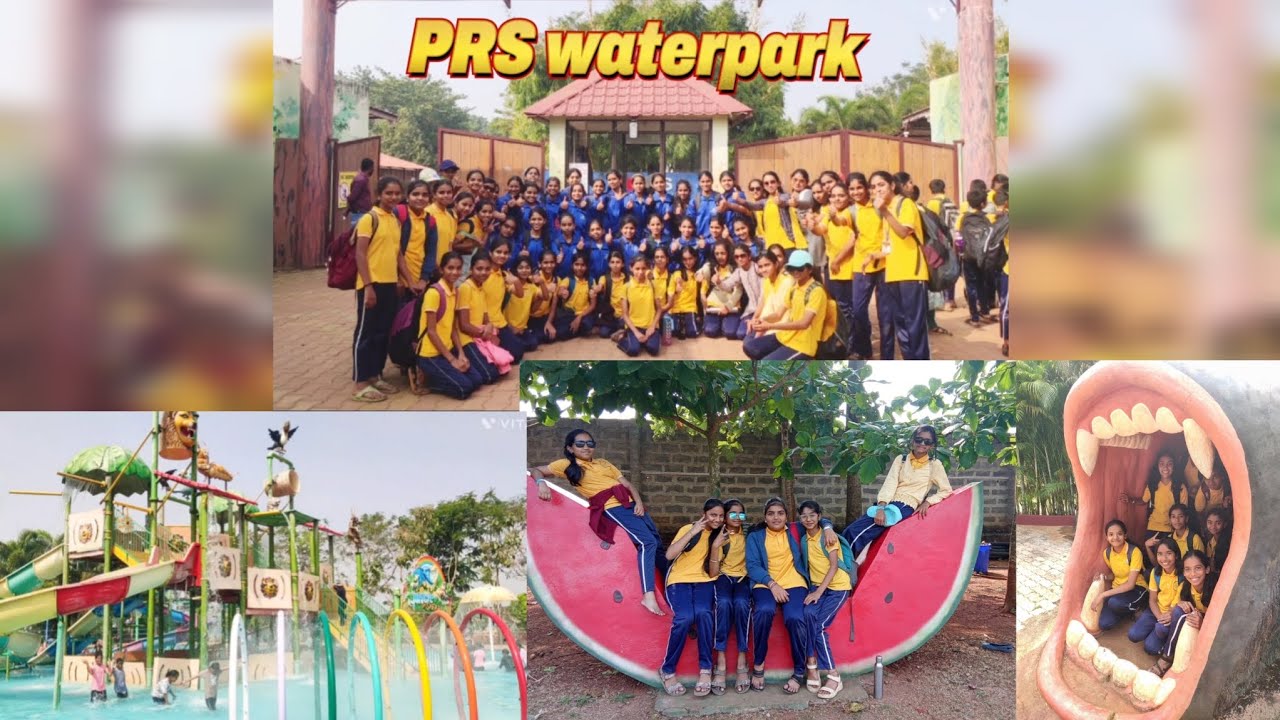 One day trip 🥳 PRS waterpark 💃 Santhome English Medium School Anavatti #schooltrip 