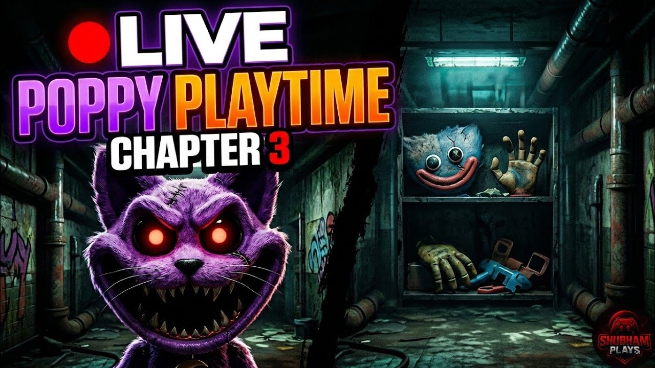 Playing Poppy Playtime Chapter 3 Live | Speed Run Gameplay |