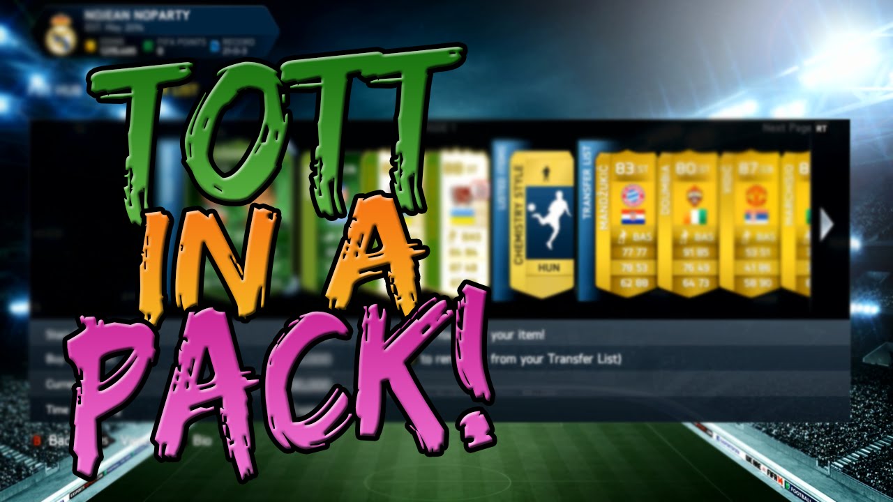 MY PACK LUCK! THANKS EA!!! TOTT PLAYER IN A PACK!