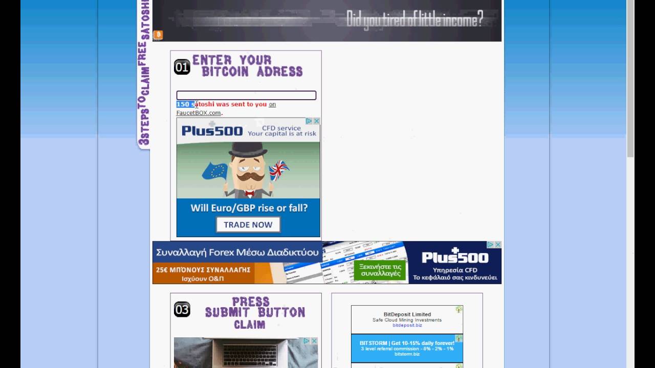 3 Steps To Claim FREE Satoshi.
