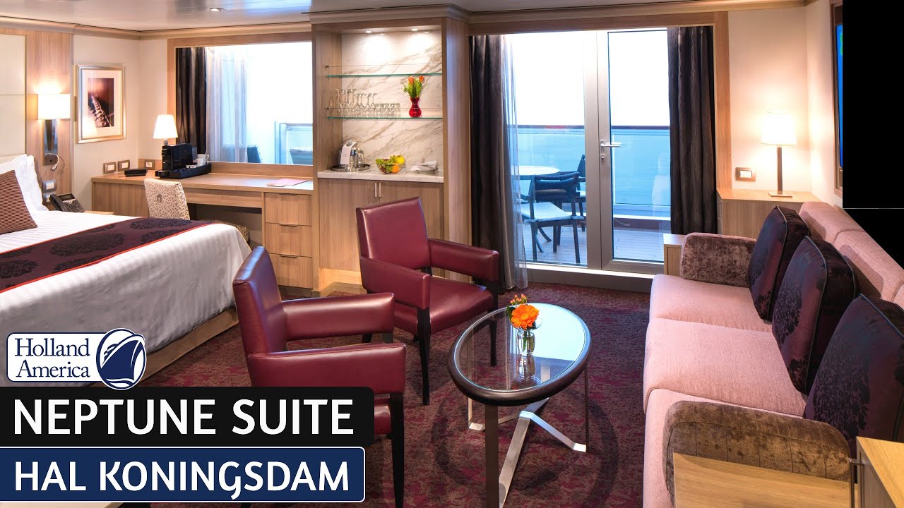 HAL Koningsdam | Neptune Suite — полный тур и обзор 4K | Holland America Line