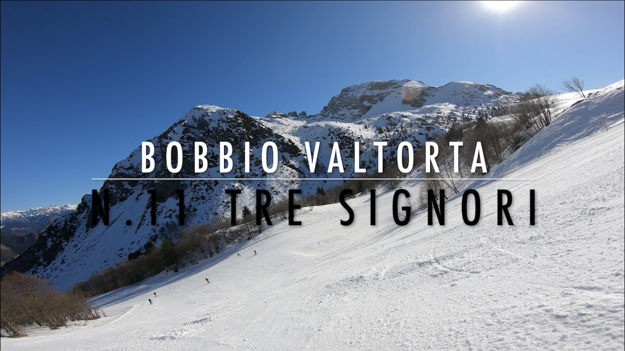 4K 🔴 Skiing Bobbio Valtorta (5) 🔴 n.11 Tre Signori (nera) x3 🔴 2020