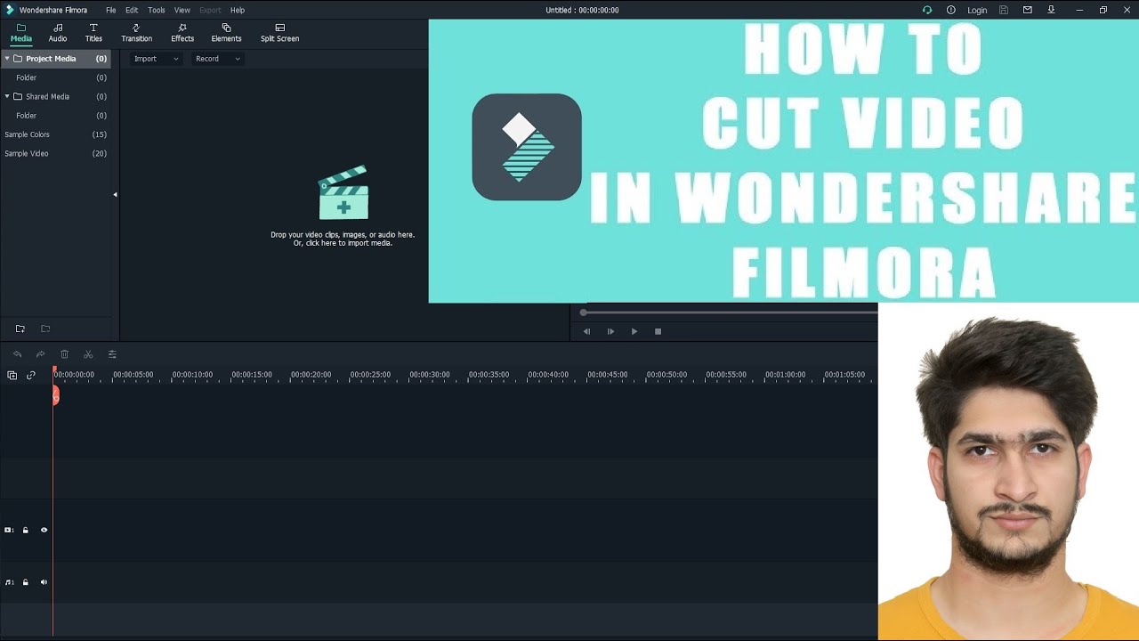 How to Split / Trim / Cut a Video in Wondershare FILMORA X (in HINDI)
